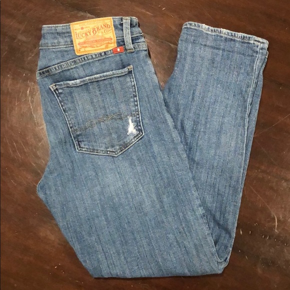Lucky Brand Denim - Lucky Brand Sienna Slim Boyfriend Cropped Jeans
